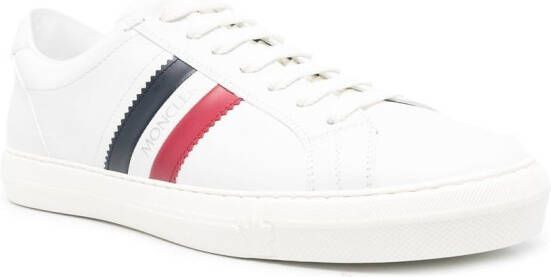 Moncler New Monaco side-stripe sneakers White