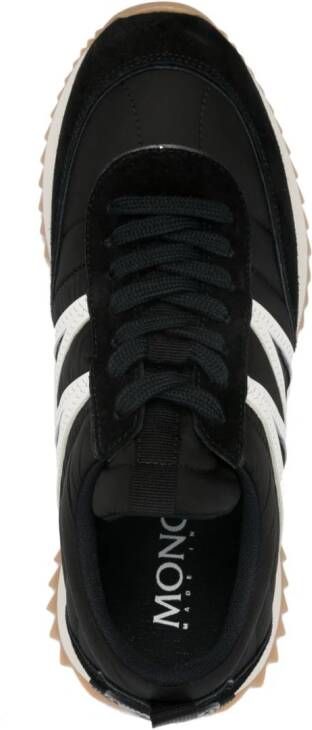 Moncler Pacey suede-panelling sneakers Black