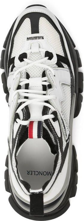 Moncler panelled lace-up sneakers Black