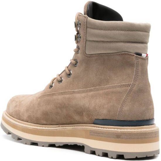Moncler Peka suede hiking boots Neutrals