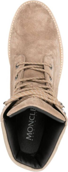 Moncler Peka suede hiking boots Neutrals