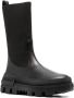 Moncler ridged-sole panelled boots Black - Thumbnail 2