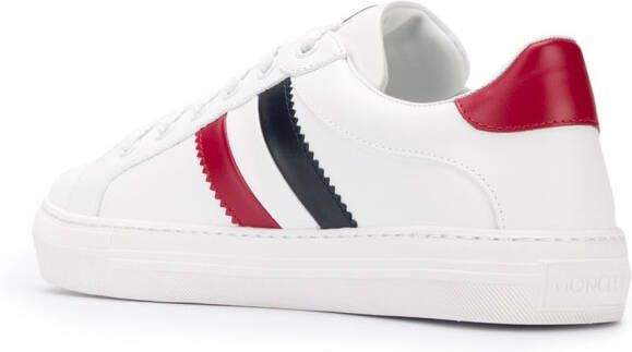 Moncler stripe detail trainers White