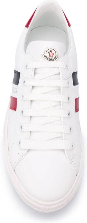 Moncler stripe detail trainers White