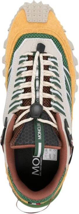 Moncler Trailgrip suede-panel sneakers Green