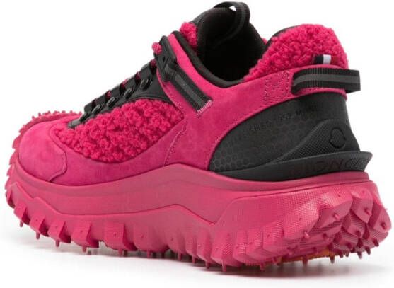 Moncler Trailgrip suede sneakers Pink