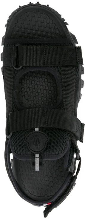 Moncler Vela logo-patch sandals Black