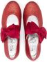 Monnalisa 35mm bow-detail leather ballerina shoes Red - Thumbnail 3