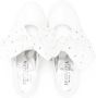 Monnalisa 35mm bow leather ballerina shoes White - Thumbnail 3
