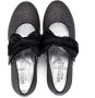 Monnalisa bow-detail 30mm block-heel ballerina shoes Black - Thumbnail 3