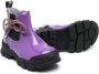 Monnalisa bow-detail ankle boots Purple - Thumbnail 2