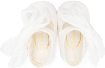 Monnalisa bow-detail ballerinas White