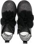 Monnalisa bow-detail glittered ankle boots Black - Thumbnail 3