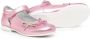 Monnalisa bow-detail leather ballerina shoes Pink - Thumbnail 2