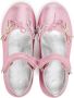Monnalisa bow-detail leather ballerina shoes Pink - Thumbnail 3