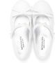 Monnalisa bow-detail leather ballerina shoes White - Thumbnail 3