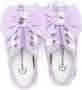 Monnalisa bow-detail plaid sneakers Purple - Thumbnail 3