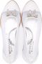 Monnalisa bow-detail pointed ballerina shoes White - Thumbnail 3