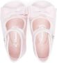 Monnalisa bow-detailing gabardine ballerina shoes Pink - Thumbnail 3