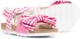 Monnalisa bow-embellished gingham sandals Pink - Thumbnail 2