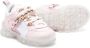 Monnalisa chain-link detail lace-up sneakers Pink - Thumbnail 2