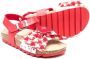 Monnalisa cherry-motif houndstooth buckled sandals Red - Thumbnail 2