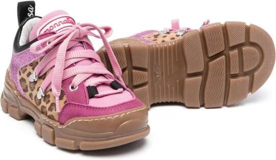 Monnalisa chunky-sole low-top sneakers Pink