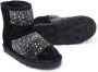 Monnalisa crystal-embellished ankle boots Black - Thumbnail 2