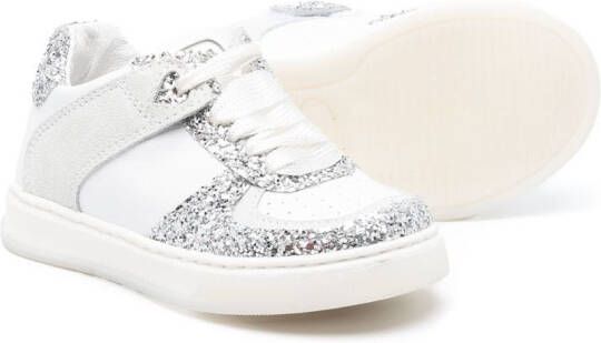 Monnalisa embellished panelled sneakers White
