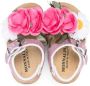 Monnalisa faux-flower glitter sandals Pink - Thumbnail 3