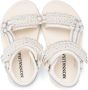 Monnalisa faux-pearl embellished sandals Neutrals - Thumbnail 3