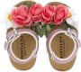Monnalisa floral-appliqué open-toe sandals Pink - Thumbnail 4
