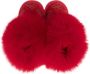 Monnalisa fur-ankle suede boots Red - Thumbnail 3
