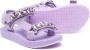 Monnalisa gem-detailed sandals Purple - Thumbnail 2