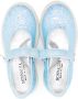 Monnalisa glittered flat ballerina shoes Blue - Thumbnail 3