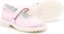 Monnalisa glittered flat ballerina shoes Pink - Thumbnail 2