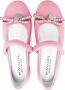Monnalisa heart-charm ballerina shoes Pink - Thumbnail 3