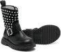 Monnalisa heart stud-embellished ankle boots Black - Thumbnail 2