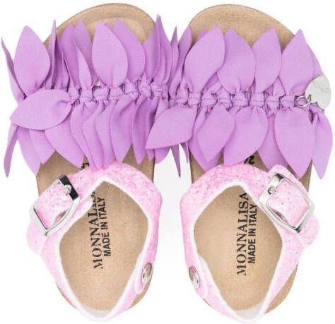 Monnalisa knot-detail 30mm sandals Purple