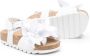 Monnalisa knot-detail 30mm sandals White - Thumbnail 2