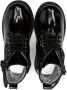 Monnalisa lace-up patent leather ankle boots Black - Thumbnail 3