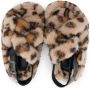 Monnalisa leopard-print slingback-strap sandals Neutrals - Thumbnail 3