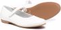 Monnalisa logo-print leather ballerina shoes White - Thumbnail 2