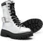 Monnalisa metallic-finish ankle boots Silver - Thumbnail 2