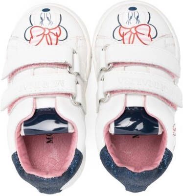 Monnalisa Minnie Mouse touch-strap sneakers White