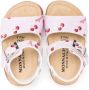 Monnalisa open-toe leather sandals Pink - Thumbnail 3