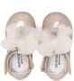 Monnalisa oversized-bow glitter ballerina shoes Gold - Thumbnail 3