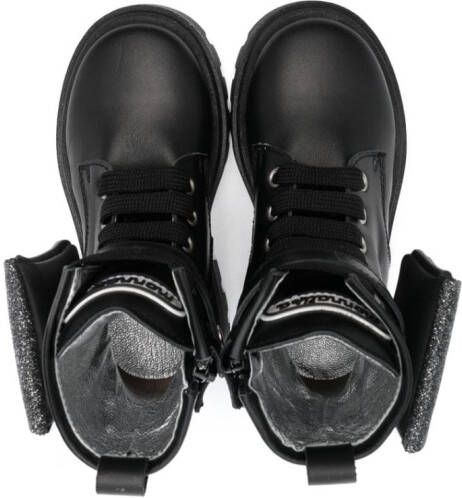 Monnalisa removable-pouch ankle boots Black