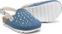Monnalisa rhinestone-embellished denim sandals Blue - Thumbnail 2