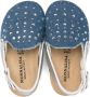Monnalisa rhinestone-embellished denim sandals Blue - Thumbnail 3